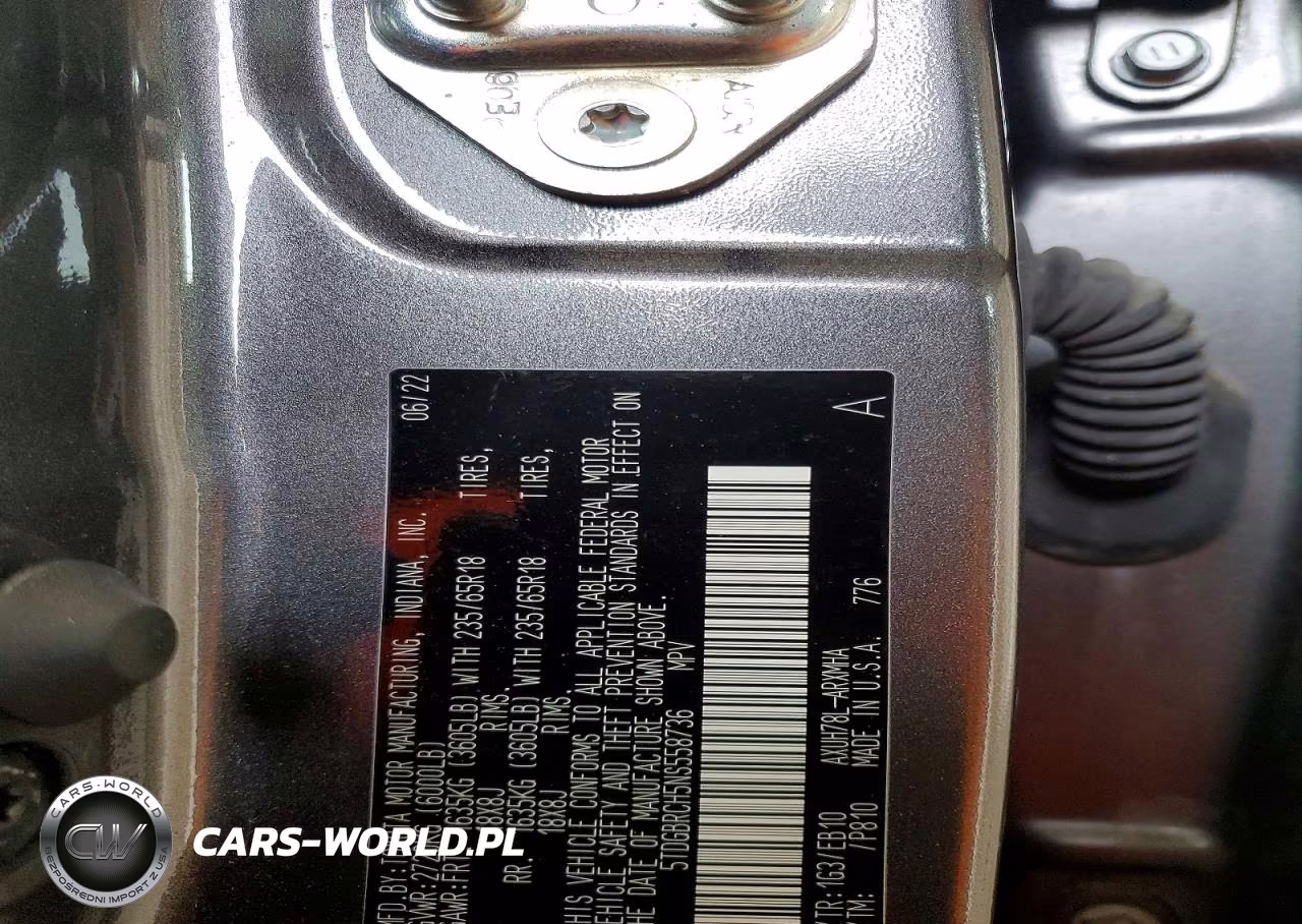 2022 Toyota Highlander Hybrid Xle VIN:5TDGBRCH5NS558736 - 13