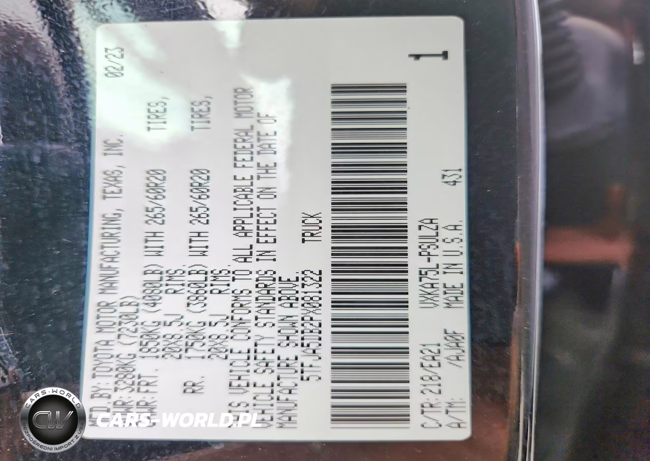 2023 Toyota Tundra Crewmax Limited VIN:5TFJA5DB2PX081322 - 13