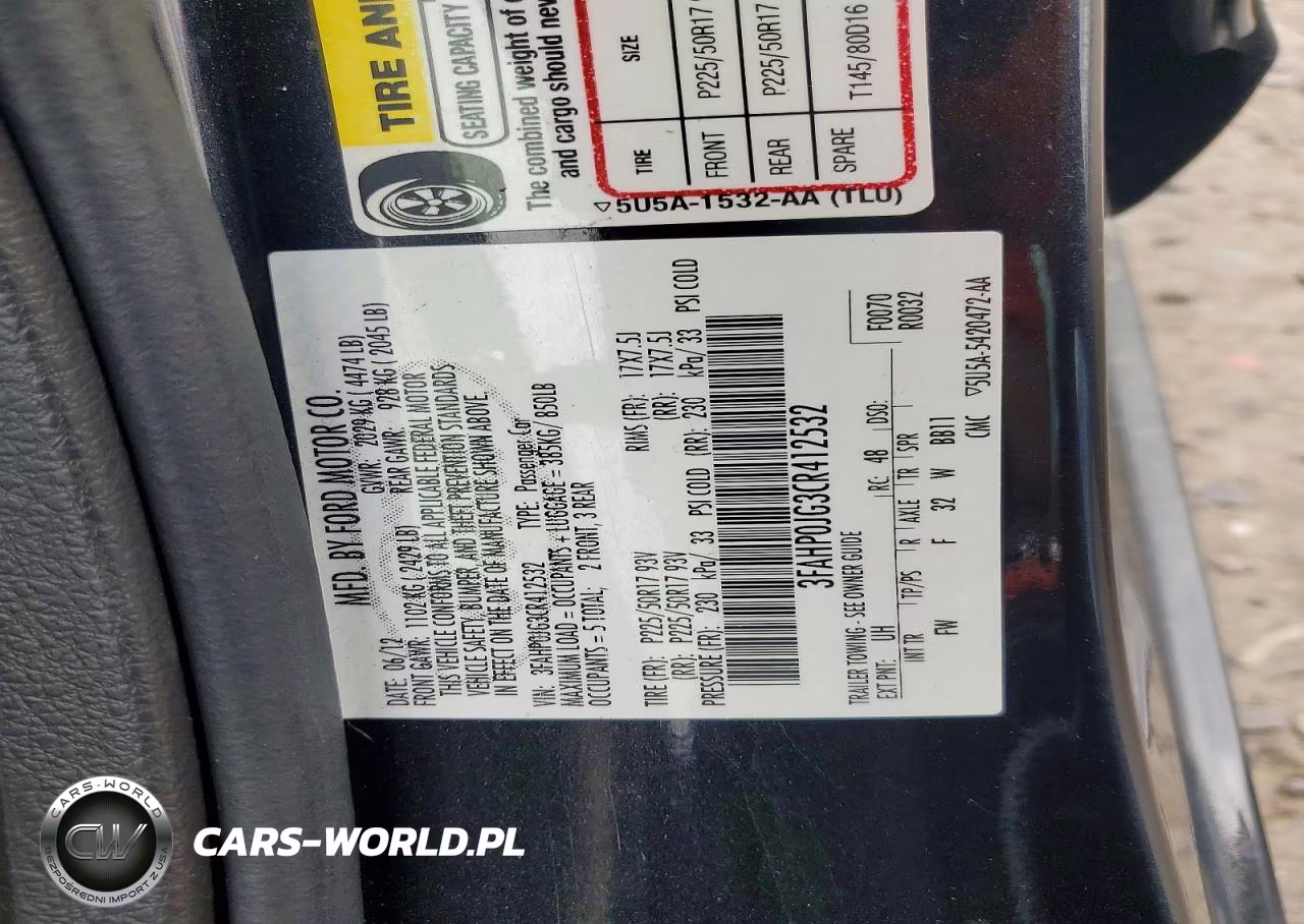 2012 Ford Fusion Sel VIN:3FAHP0JG3CR412532 - 12