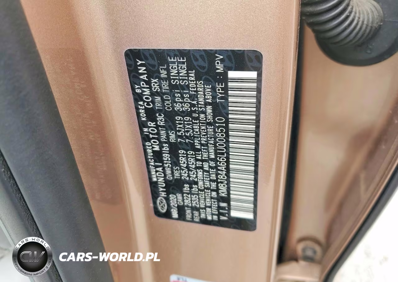 2020 Hyundai Nexo Limited VIN:KM8J84A66LU008510 - 13