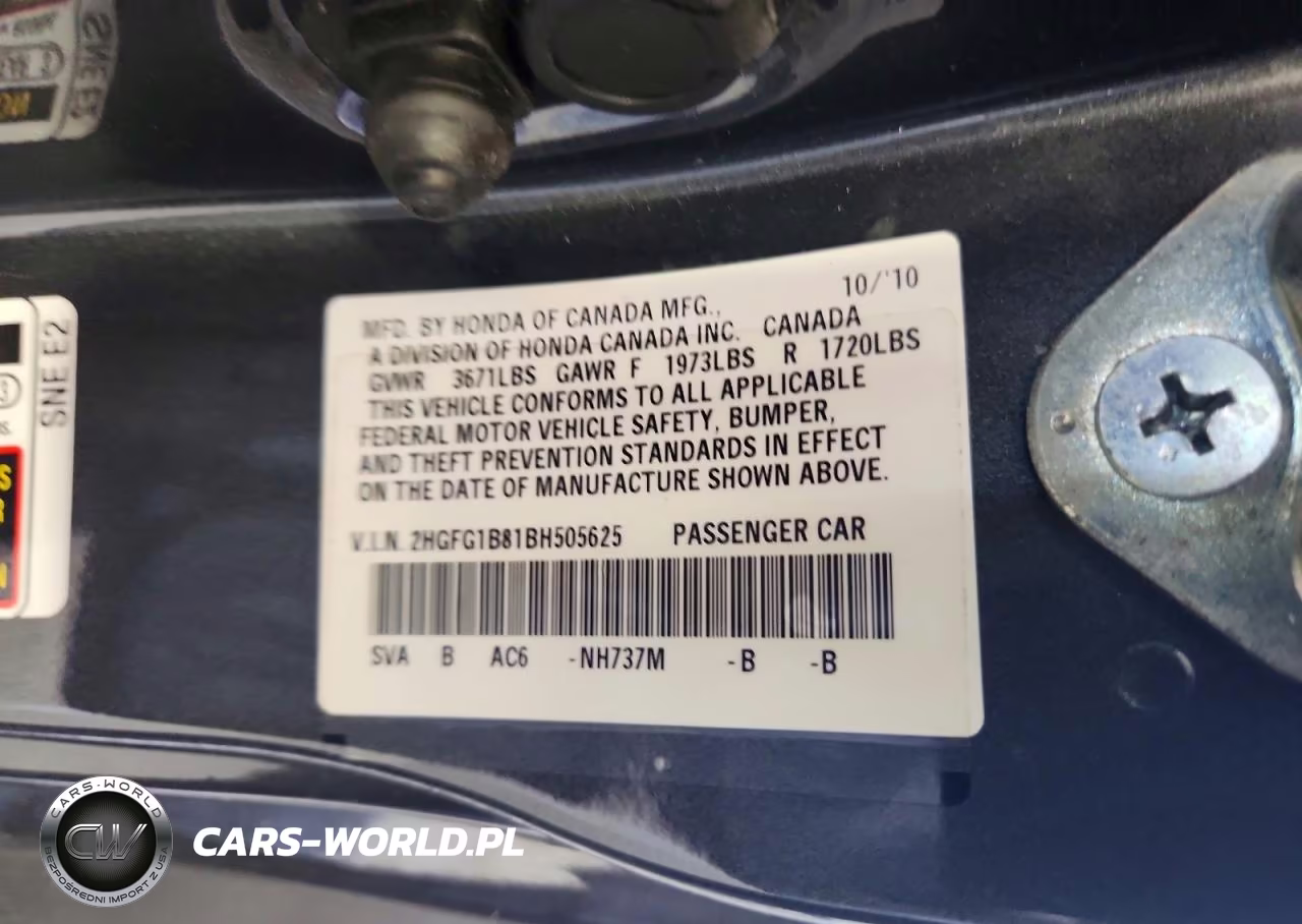 2011 Honda Civic Ex VIN:2HGFG1B81BH505625 - 13