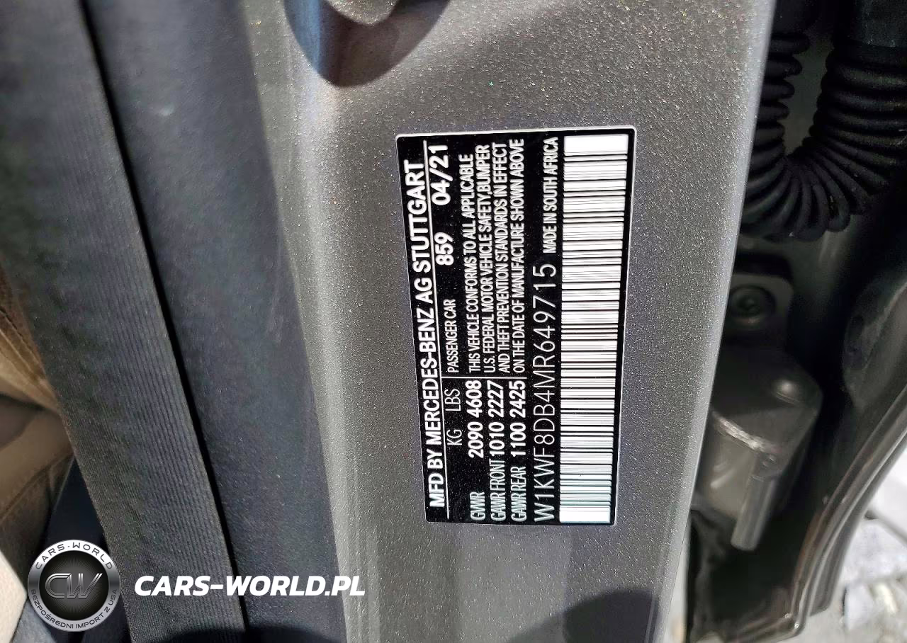 2021 Mercedes-Benz C 300 VIN:W1KWF8DB4MR649715 - 13