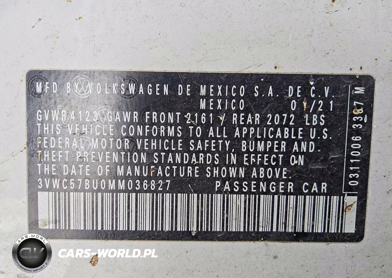 2021 Volkswagen Jetta S VIN:3VWC57BU0MM036827 - 12