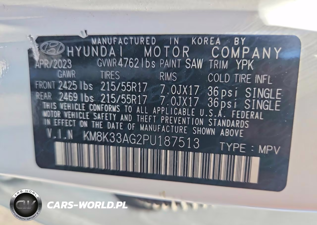 2023 Hyundai Kona Sel VIN:KM8K33AG2PU187513 - 13