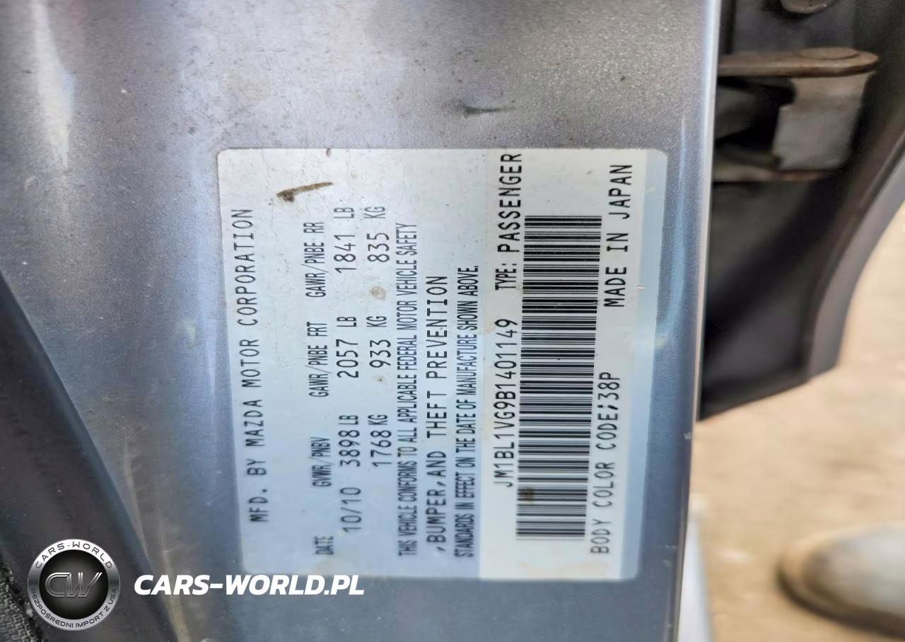 2011 Mazda 3 I VIN:JM1BL1VG9B1401149 - 12