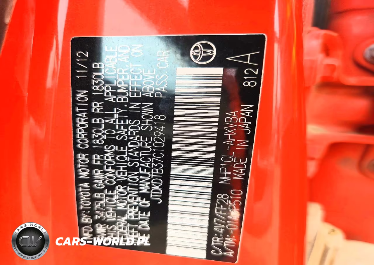 2012 Toyota Prius C Two VIN:JTDKDTB37C1029418 - 12