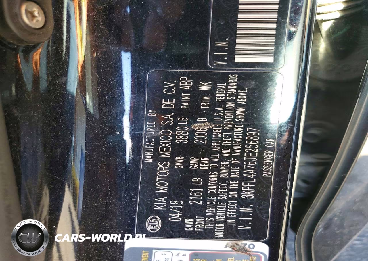 2018 Kia Forte Lx VIN:3KPFL4A76JE256897 - 12