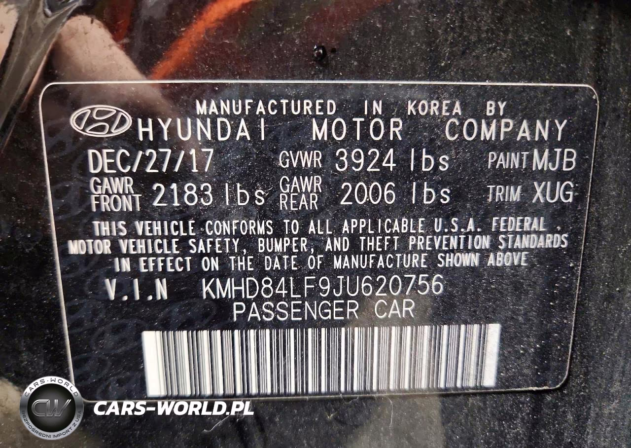 2018 Hyundai Elantra Sel VIN:KMHD84LF9JU620756 - 12