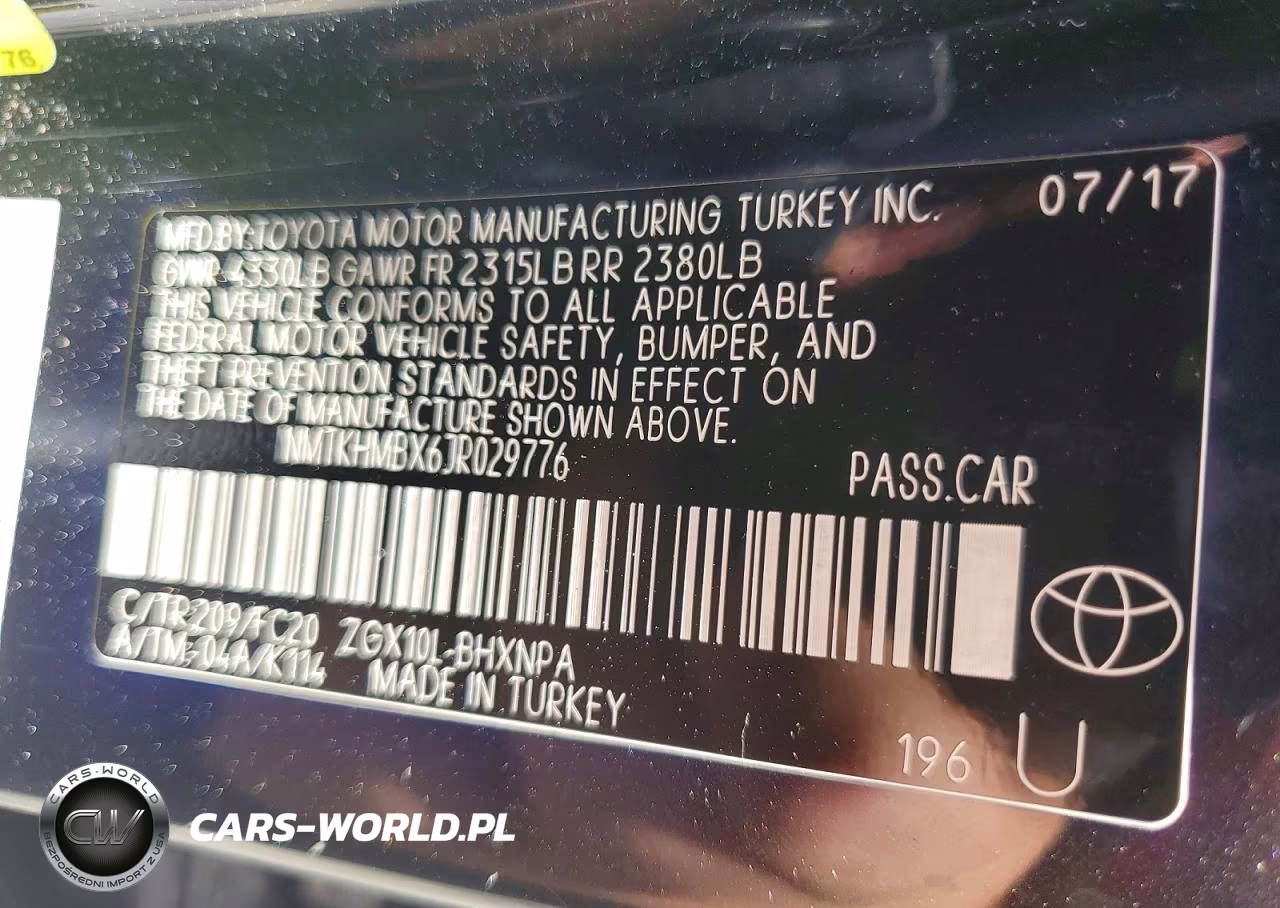 2018 Toyota C-Hr Xle VIN:NMTKHMBX6JR029776 - 12
