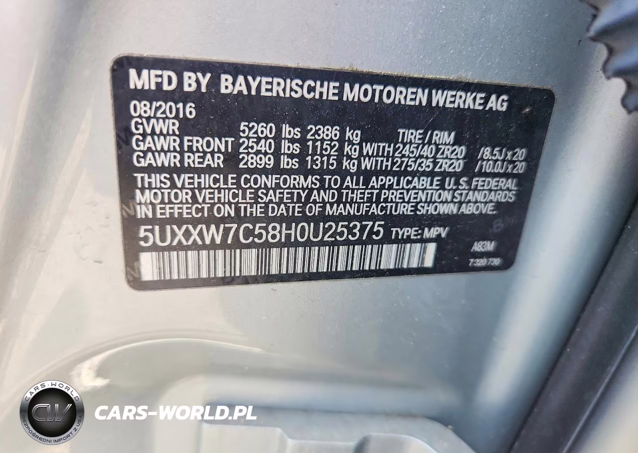2017 BMW X4 xDrivem40I VIN:5UXXW7C58H0U25375 - 13