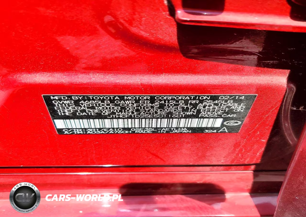 2014 Lexus Is 250 VIN:JTHCF1D25E5011601 - 12