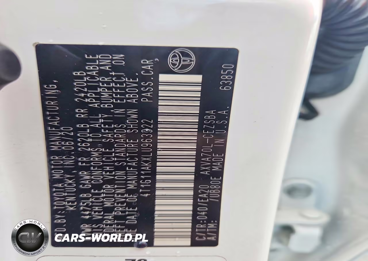 2020 Toyota Camry Se VIN:4T1G11AKXLU963322 - 13