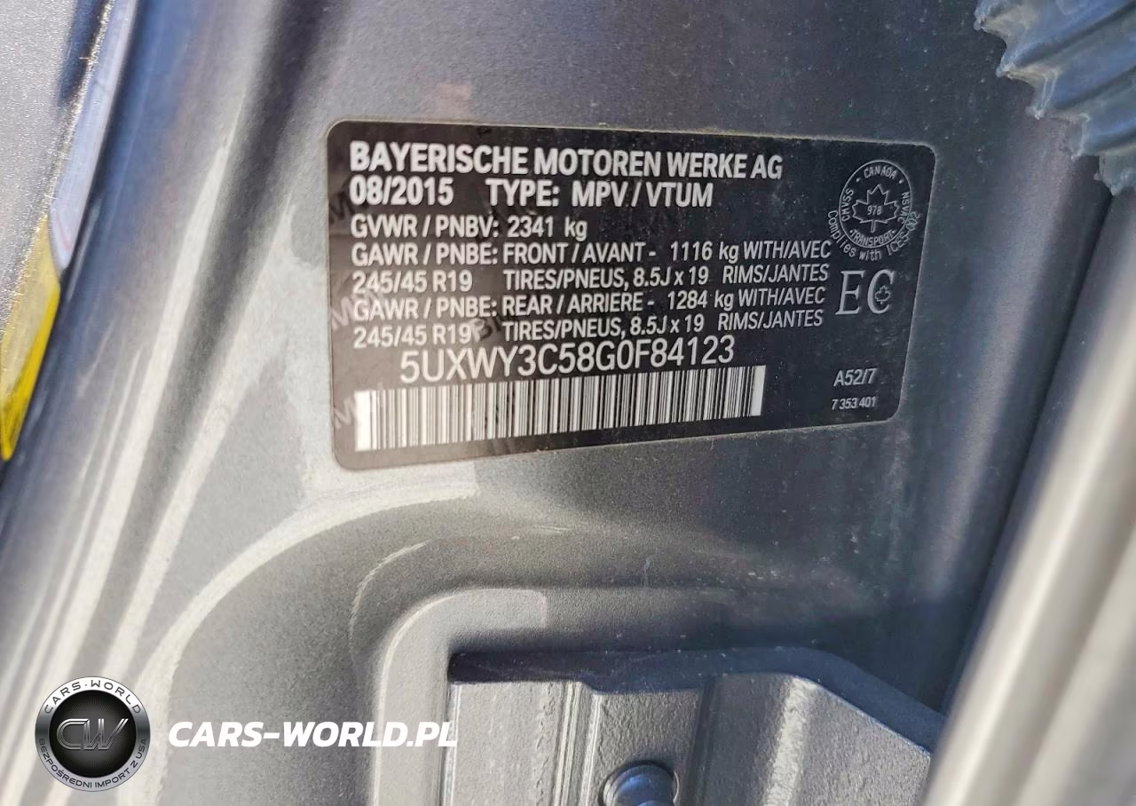 2019 BMW X3 VIN:5UXWY3C58G0F84123 - 13