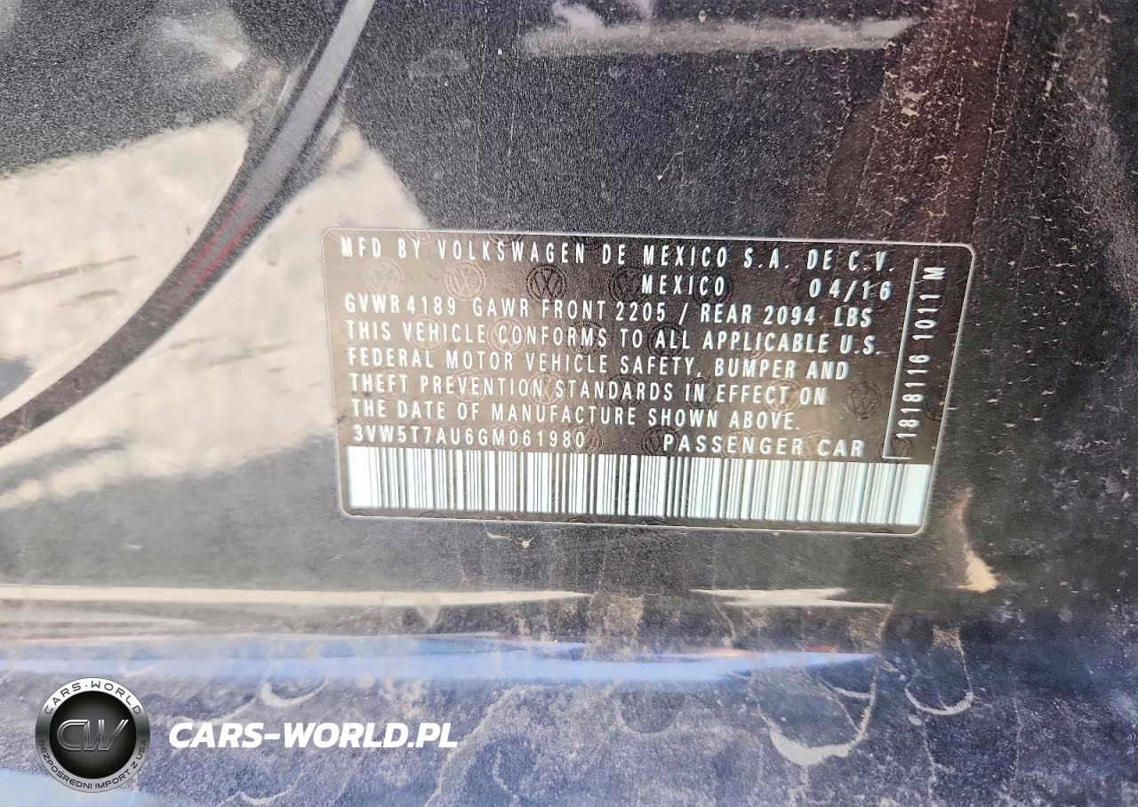 2016 Volkswagen Gti S-Se VIN:3VW5T7AU6GM061980 - 13