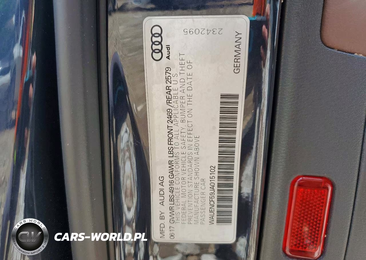 2018 Audi A5 Premium Plus S-Line VIN:WAUENCF59JA015102 - 12