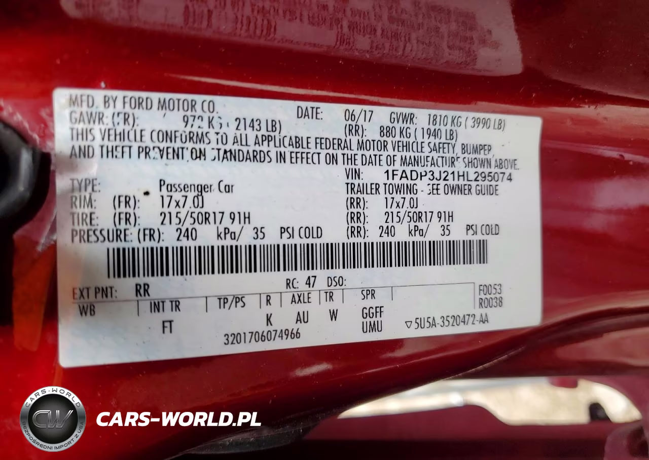 2017 Ford Focus Titanium VIN:1FADP3J21HL295074 - 13