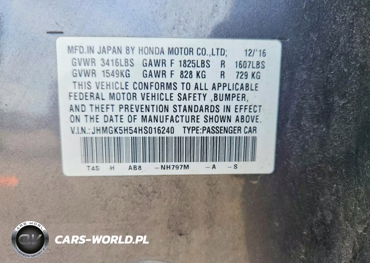 2017 Honda Fit Lx VIN:JHMGK5H54HS016240 - 12