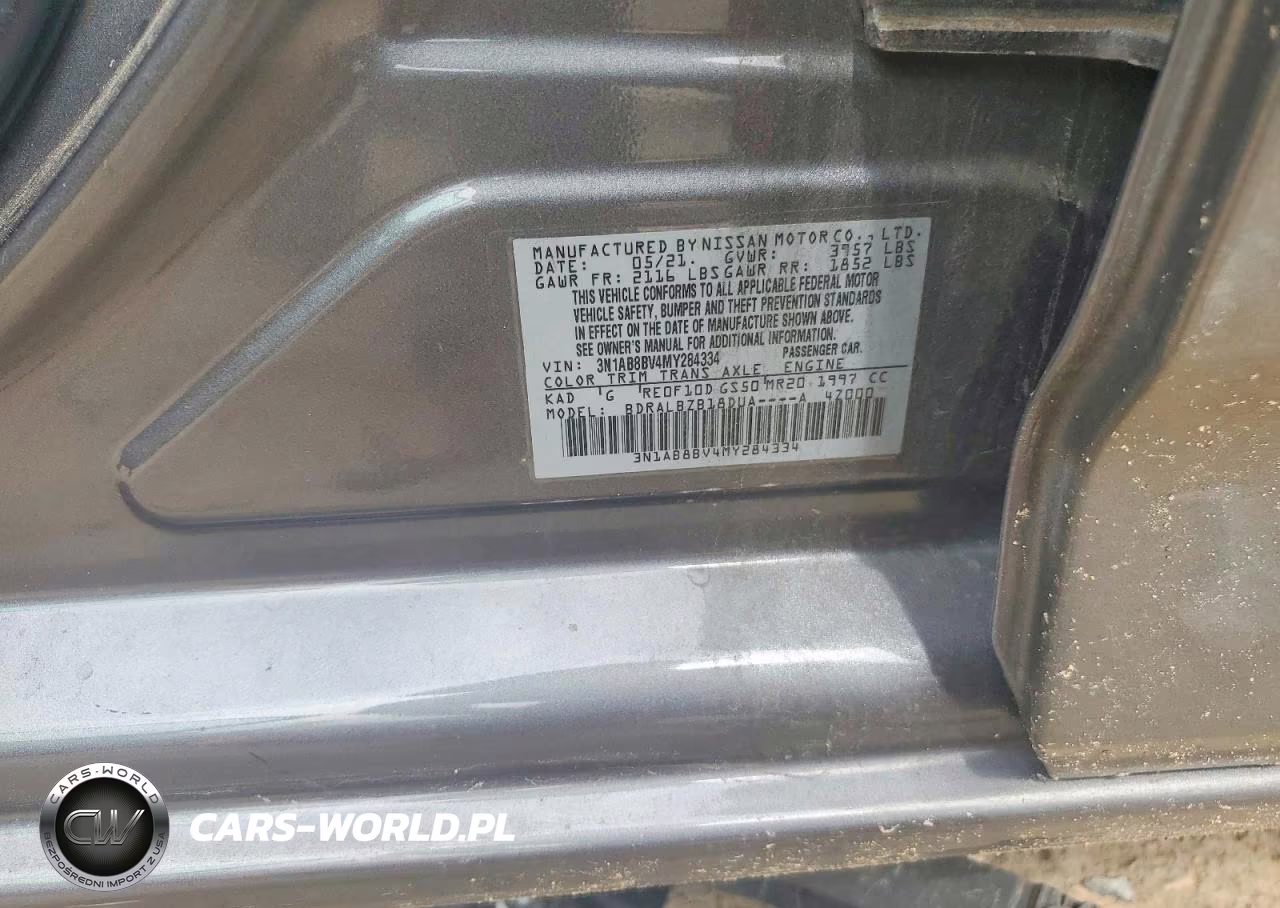 2021 Nissan Sentra S VIN:3N1AB8BV4MY284334 - 12