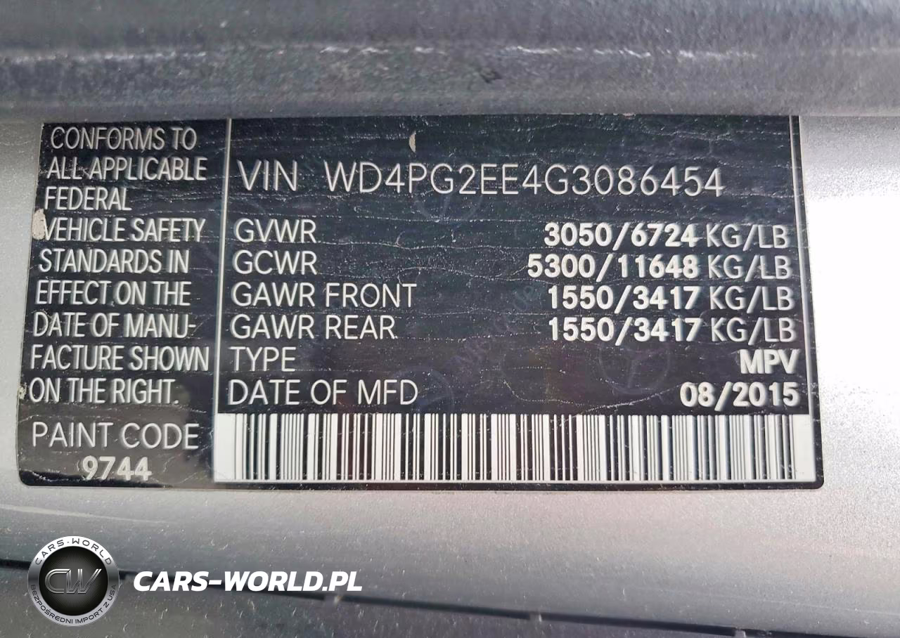 2016 Mercedes-Benz Metris VIN:WD4PG2EE4G3086454 - 13