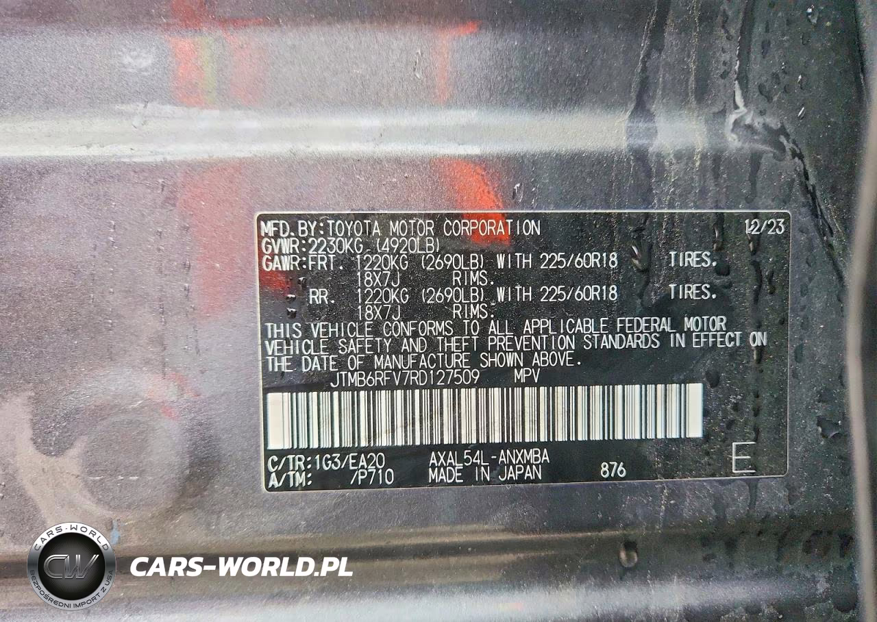 2024 Toyota Rav4 Xle Premium VIN:JTMB6RFV7RD127509 - 13