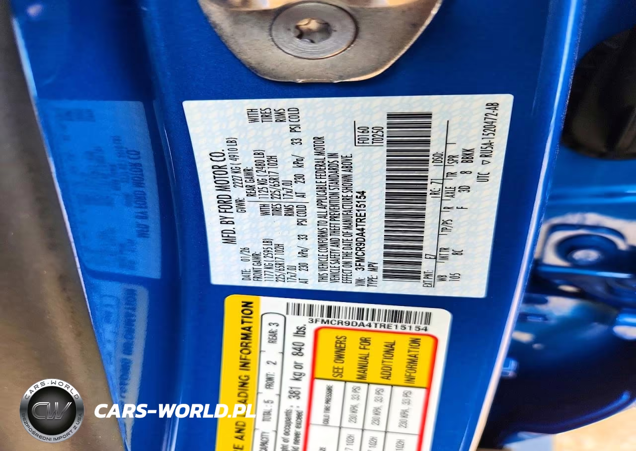 2026 Ford Bronco Sport Badlands VIN:3FMCR9DA4TRE15154 - 12