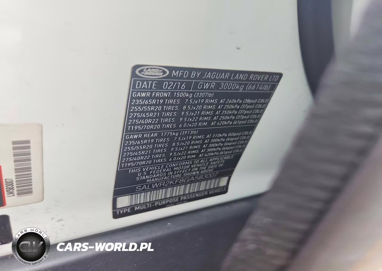 2016 Land Rover Range Rover Sport Hse VIN:SALWR2KF8GA583007 - 13
