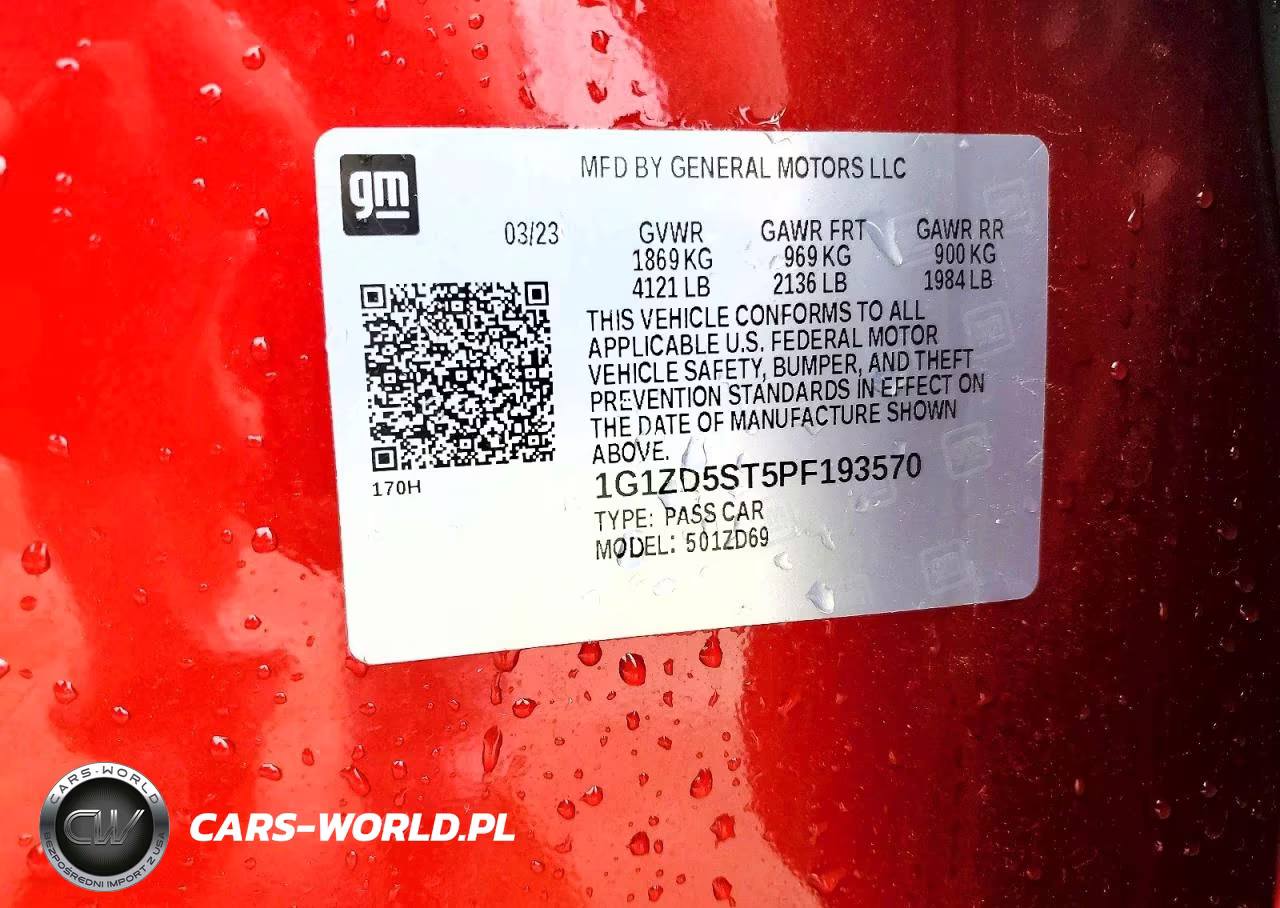 2023 Chevrolet Malibu Lt VIN:1G1ZD5ST5PF193570 - 12