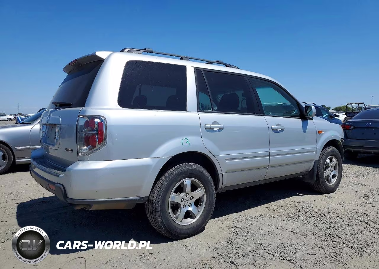 2007 Honda Pilot Exl VIN:2HKYF185X7H530478 - 3