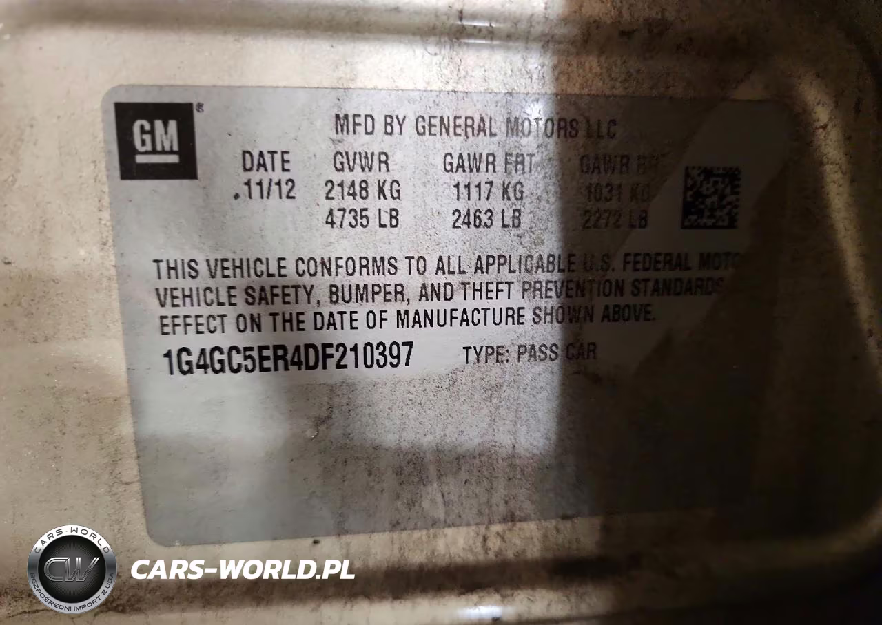 2013 Buick Lacrosse VIN:1G4GC5ER4DF210397 - 12