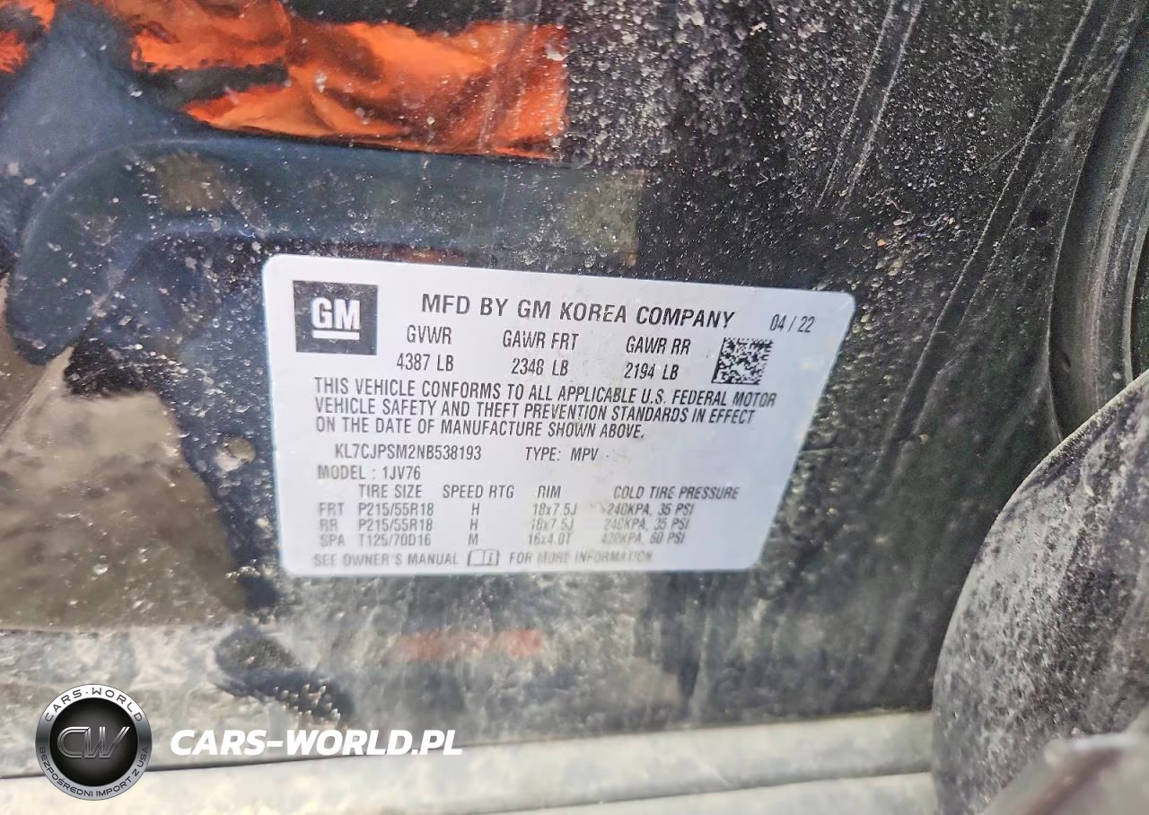 2022 Chevrolet Trax 1Lt VIN:KL7CJPSM2NB538193 - 12