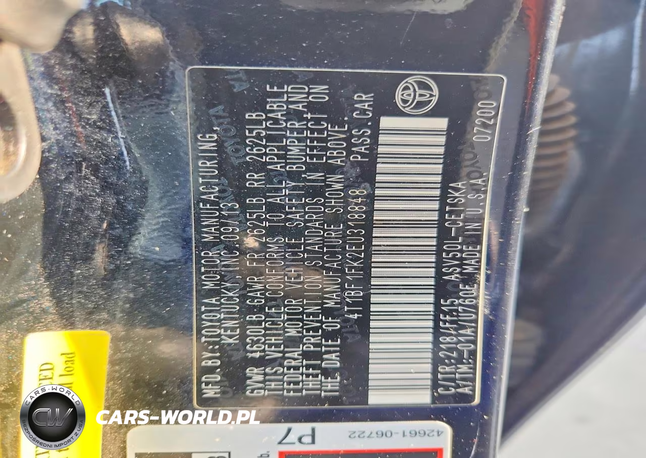 2014 Toyota Camry Se VIN:4T1BF1FK2EU318848 - 12