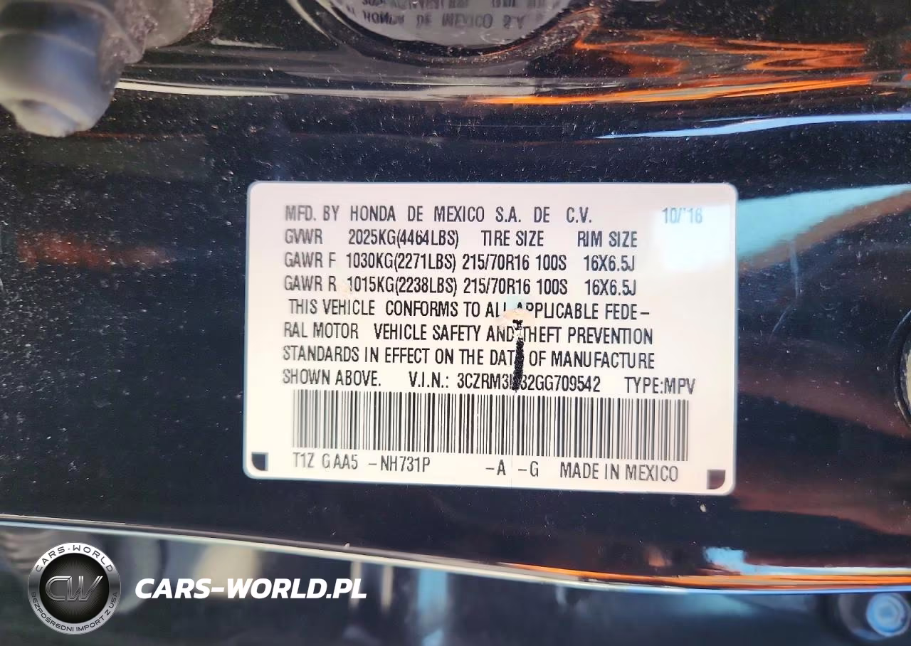 2016 Honda Cr-V VIN:3CZRM3H32GG709542 - 13