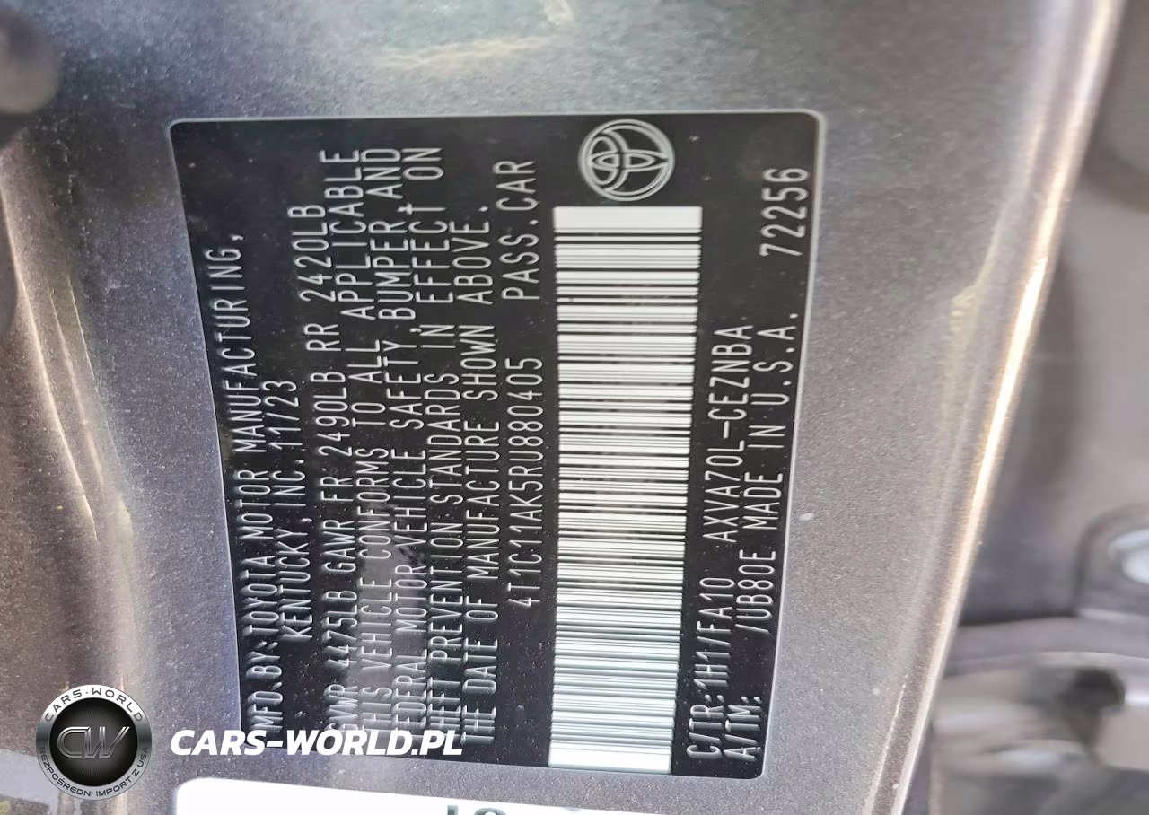 2024 Toyota Camry Le VIN:4T1C11AK5RU880405 - 13