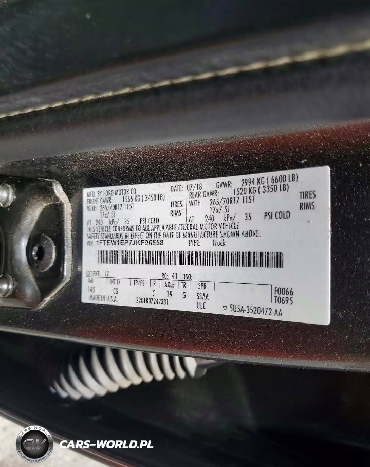 2018 Ford F-150 VIN:1FTEW1EP7JKF06558 - 12