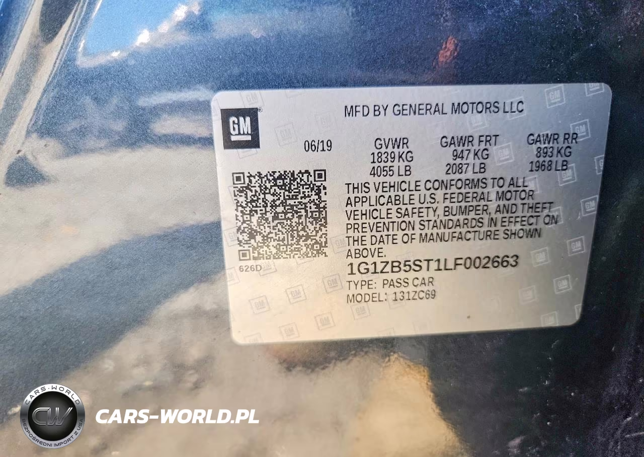 2020 Chevrolet Malibu Ls VIN:1G1ZB5ST1LF002663 - 12