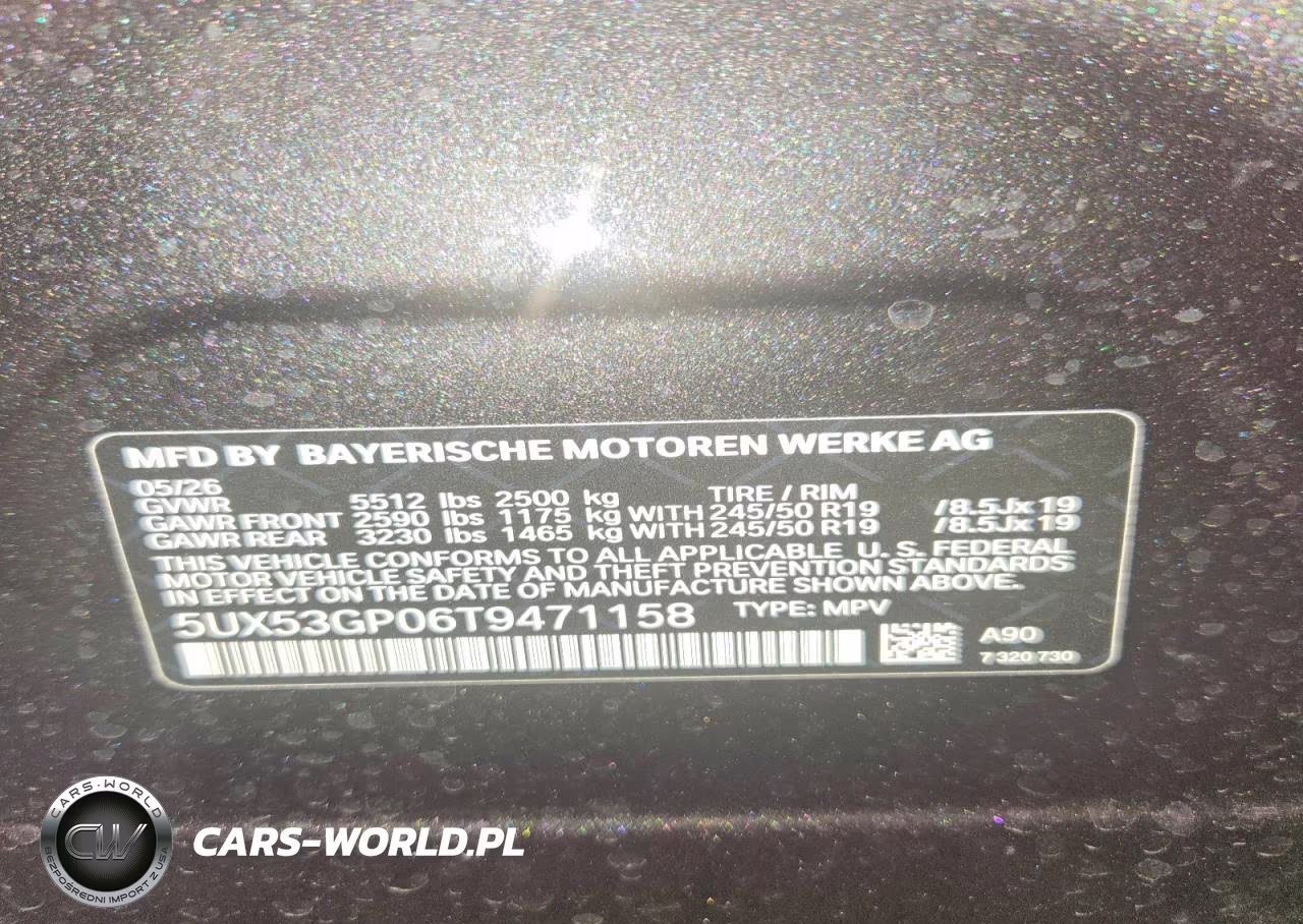 2026 B M W X Series X3 4D Suv 30 xDrive Msport VIN:5UX53GP06T9471158 - 14