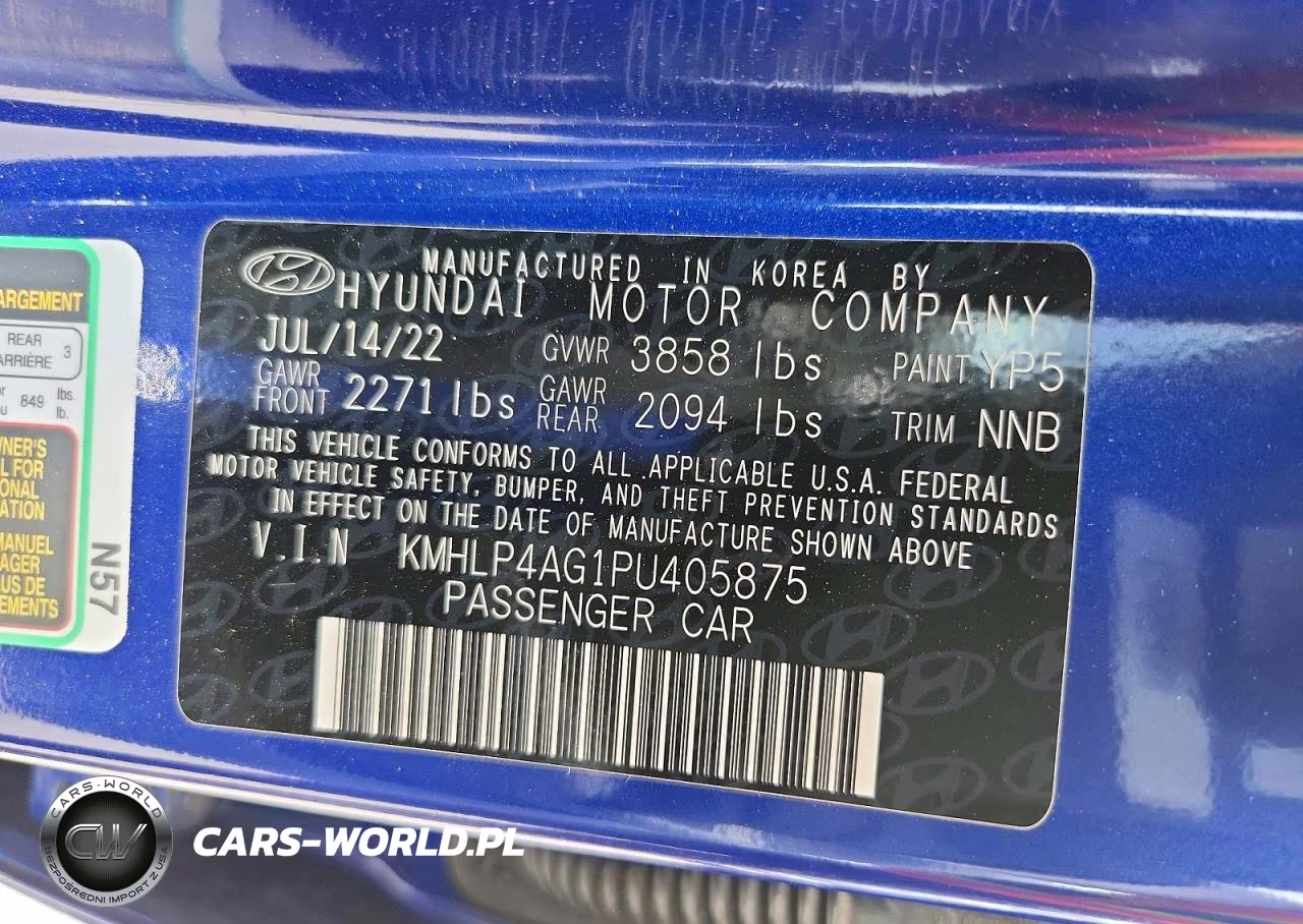 2023 Hyundai Elantra Limited VIN:KMHLP4AG1PU405875 - 12