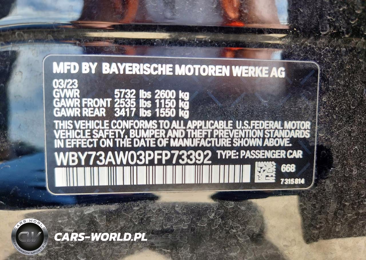 2023 BMW I4 Edrive 40 VIN:WBY73AW03PFP73392 - 13