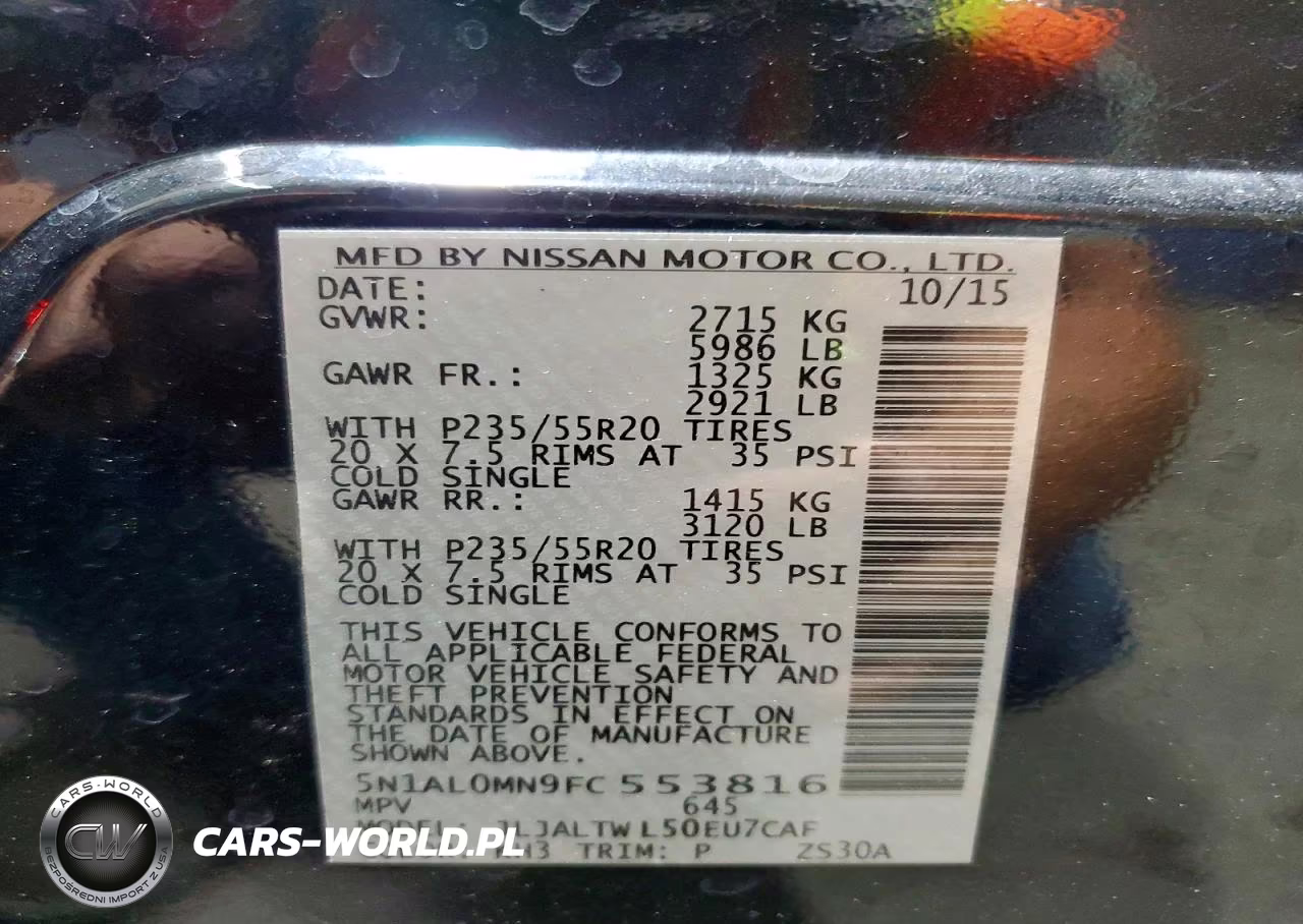 2015 Infiniti Qx60 Base VIN:5N1AL0MN9FC553816 - 14