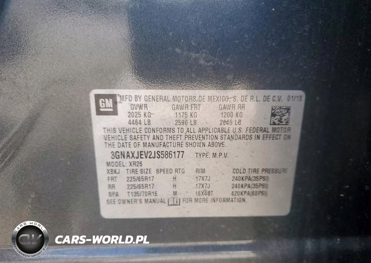 2018 Chevrolet Equinox Lt VIN:3GNAXJEV2JS586177 - 12