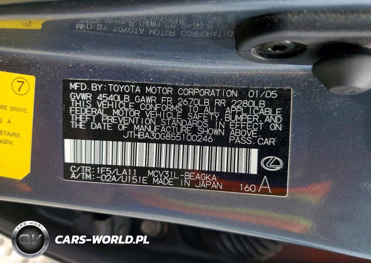 2005 Lexus Es 330 VIN:JTHBA30G855100246 - 13