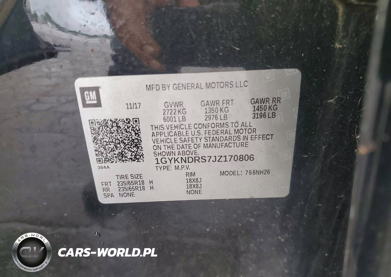 2018 Cadillac Xt5 Luxury VIN:1GYKNDRS7JZ170806 - 12