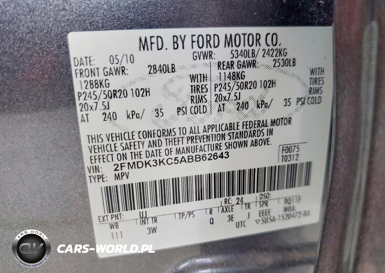 2010 Ford Edge Limited VIN:2FMDK3KC5ABB62643 - 14