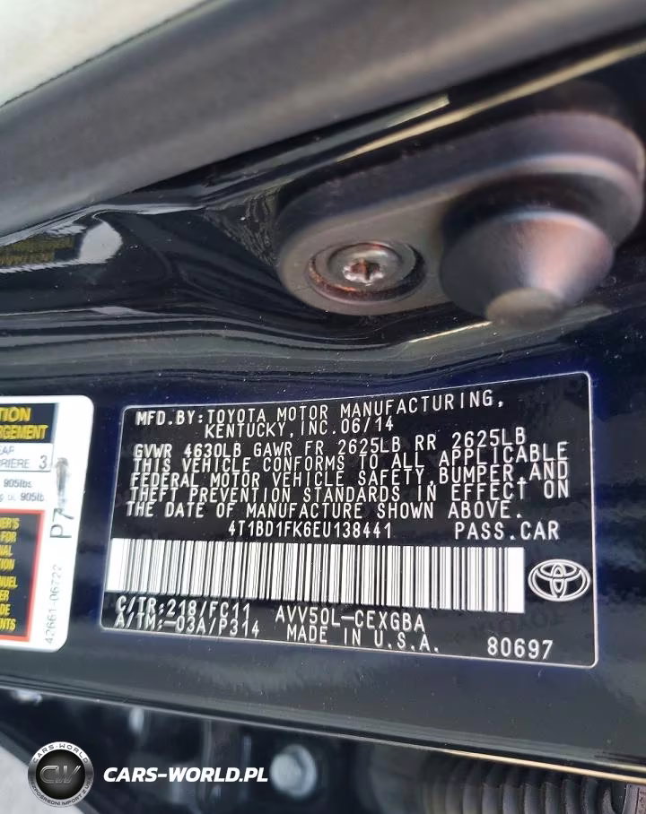 2014 Toyota Camry Hybrid Xle VIN:4T1BD1FK6EU138441 - 12