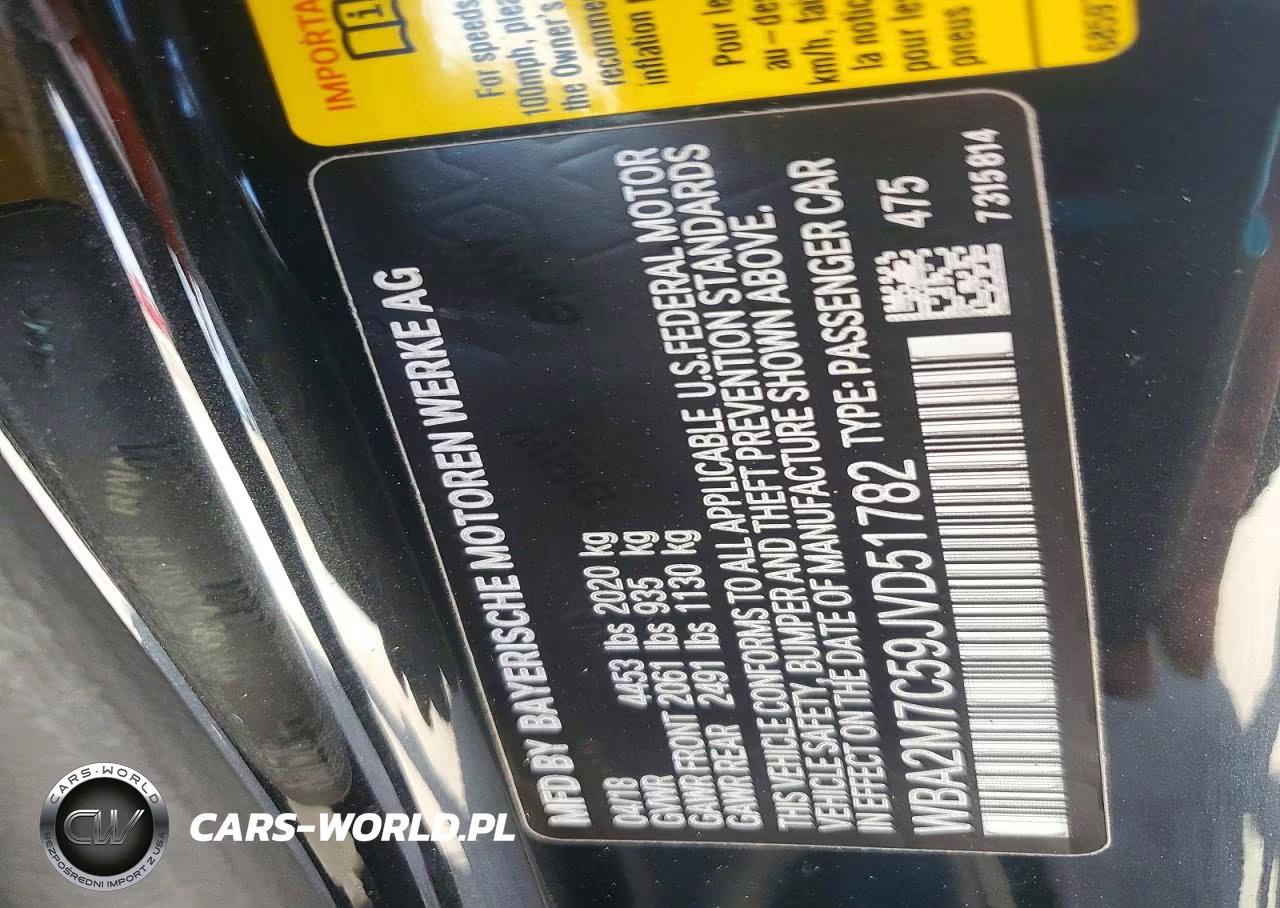 2018 BMW 230I VIN:WBA2M7C59JVD51782 - 12