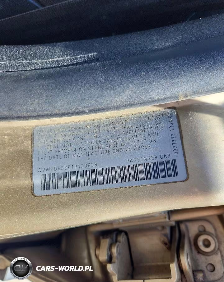 2001 Volkswagen Passat Gls VIN:WVWPD63B51P130836 - 12