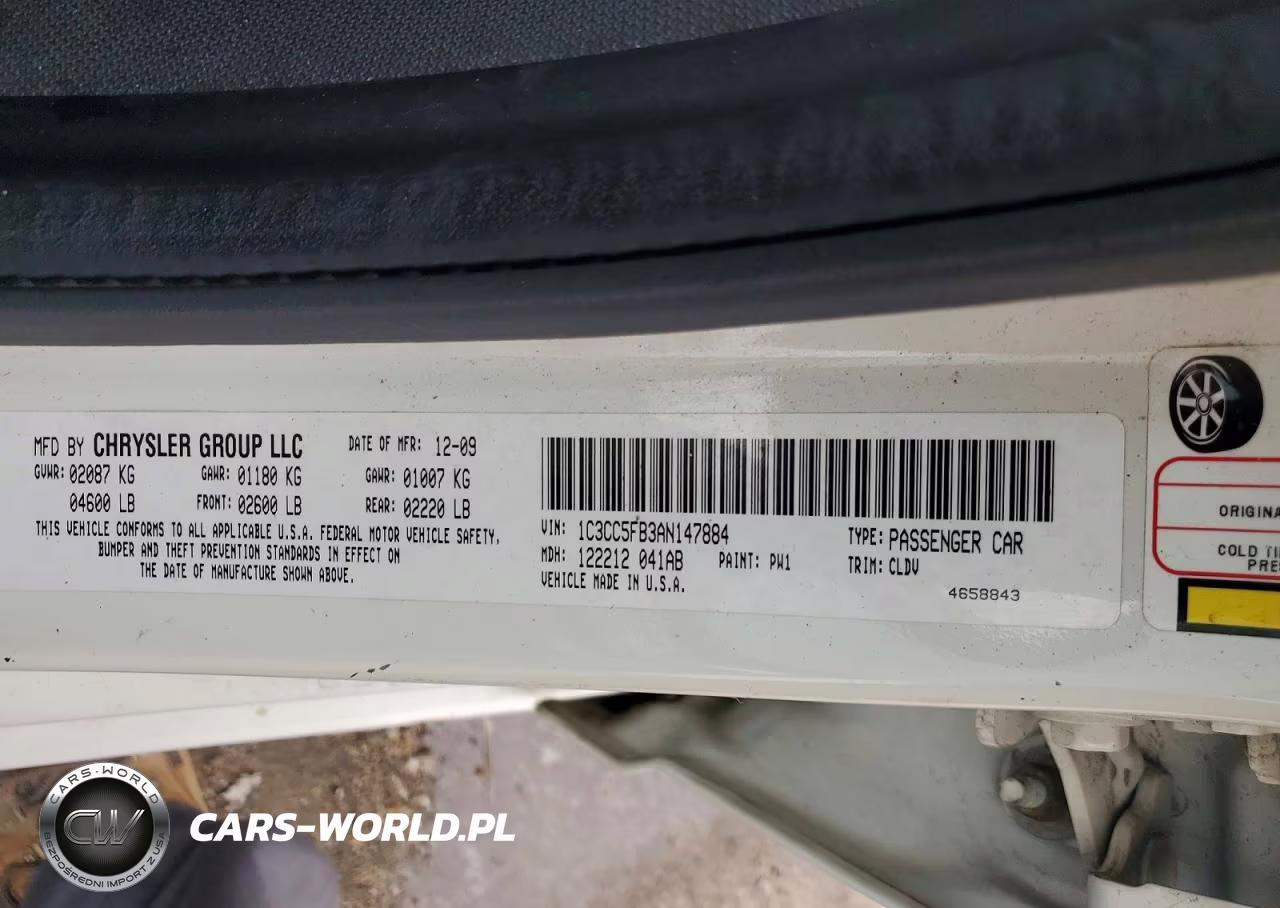 2010 Chrysler Sebring Limited VIN:1C3CC5FB3AN147884 - 12