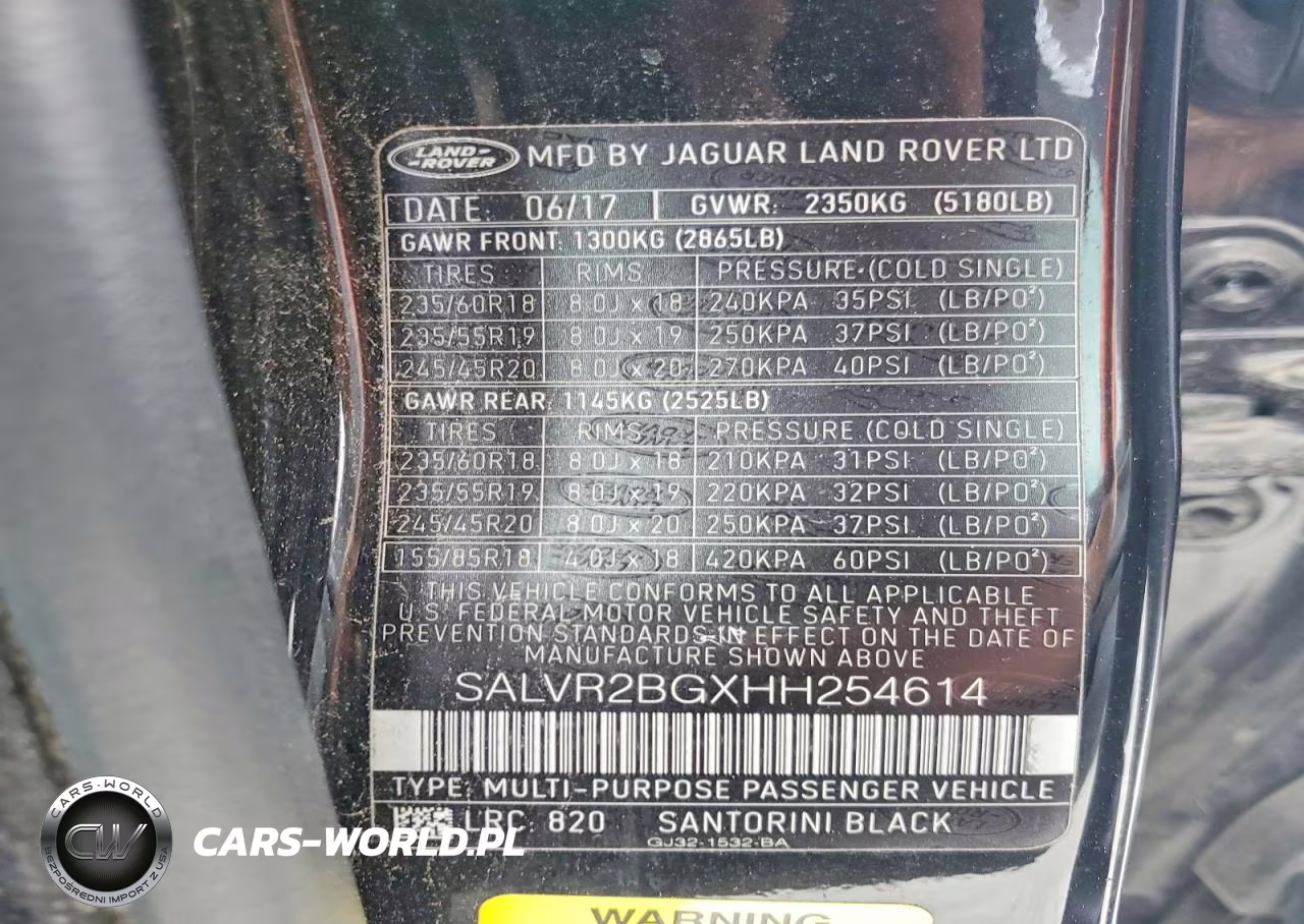 2017 Land Rover Range Rover Evoque Hse VIN:SALVR2BGXHH254614 - 13