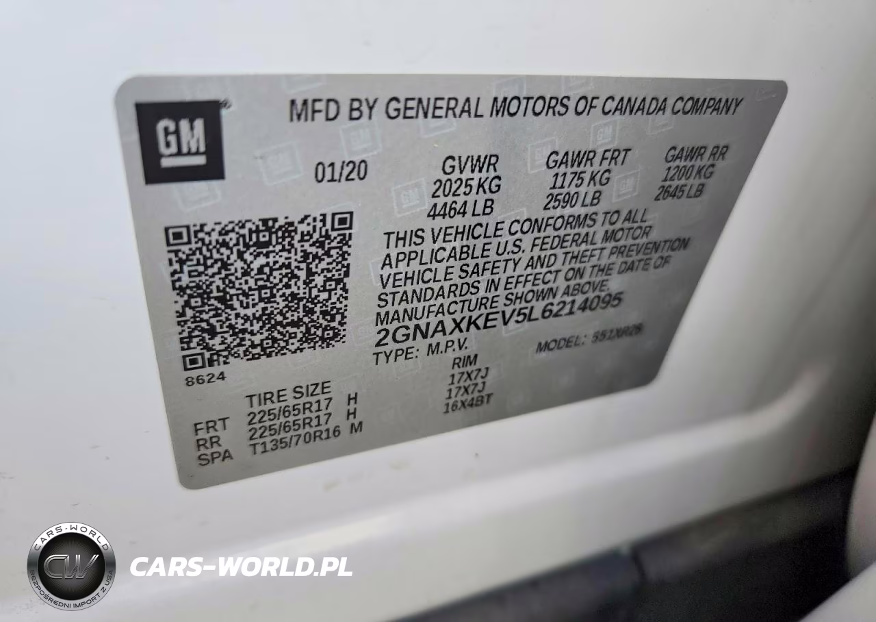 2020 Chevrolet Equinox Lt VIN:2GNAXKEV5L6214095 - 13