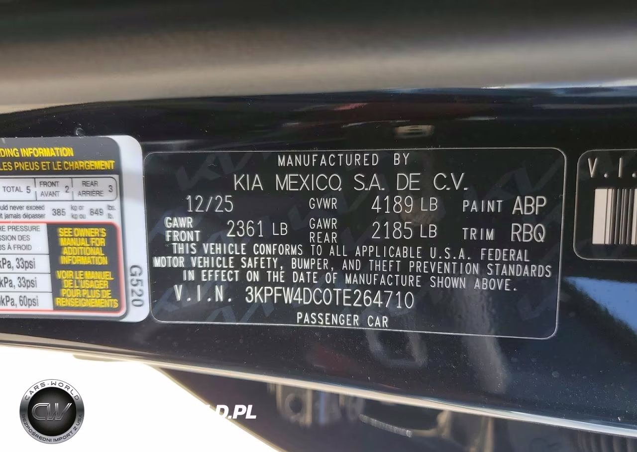 2026 Kia K4 Gt-Line Turbo VIN:3KPFW4DC0TE264710 - 12